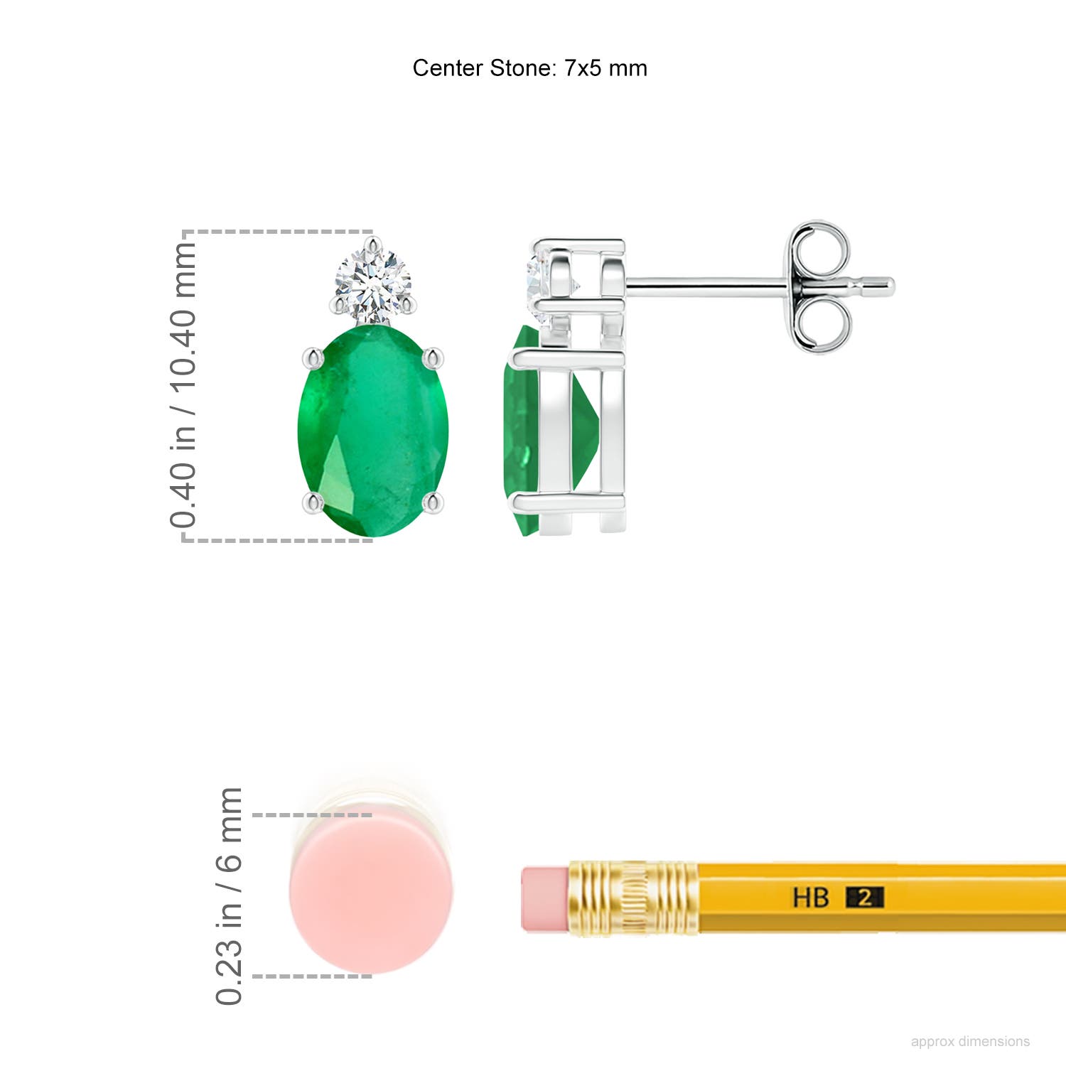 A - Emerald / 1.46 CT / 14 KT White Gold