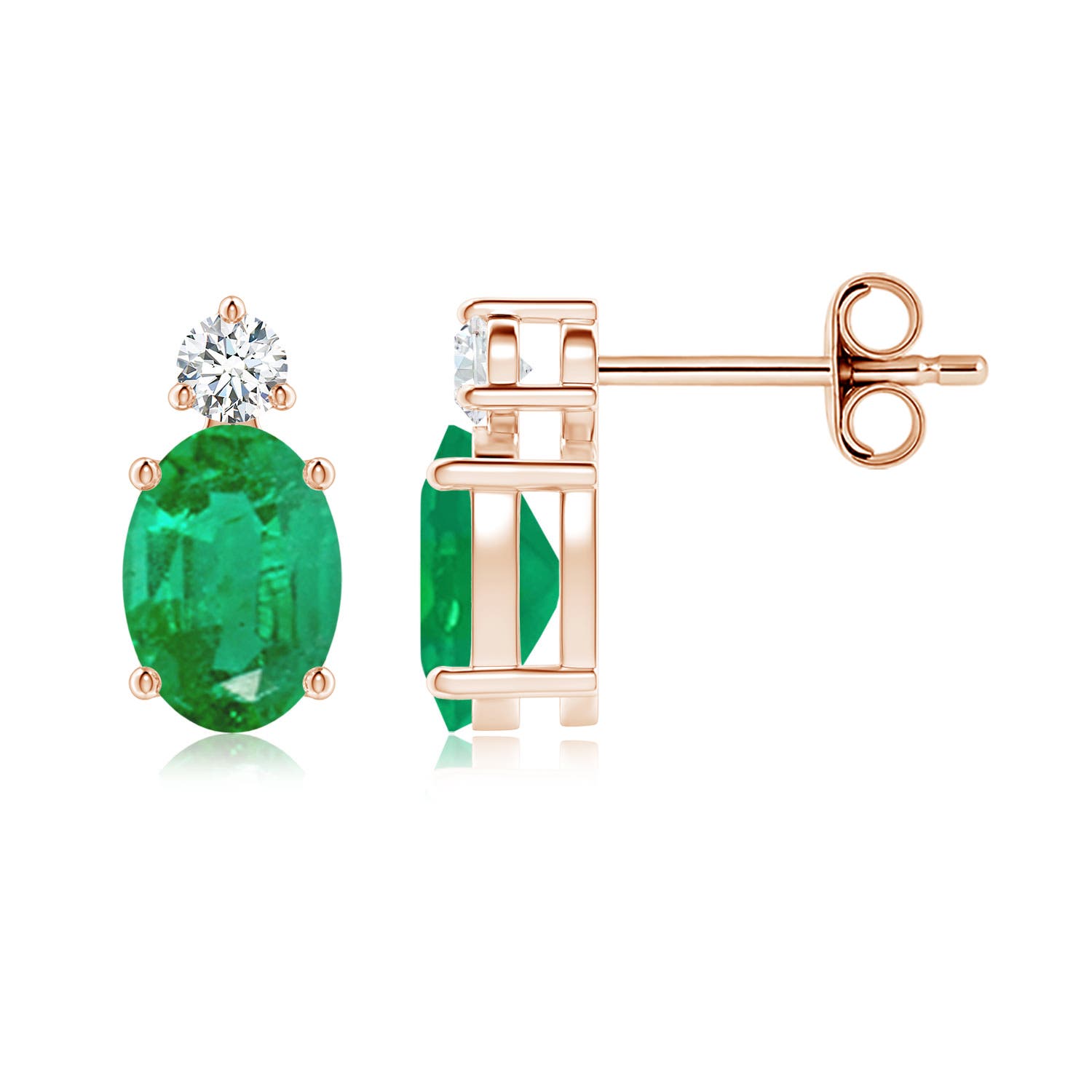 AA - Emerald / 1.46 CT / 14 KT Rose Gold