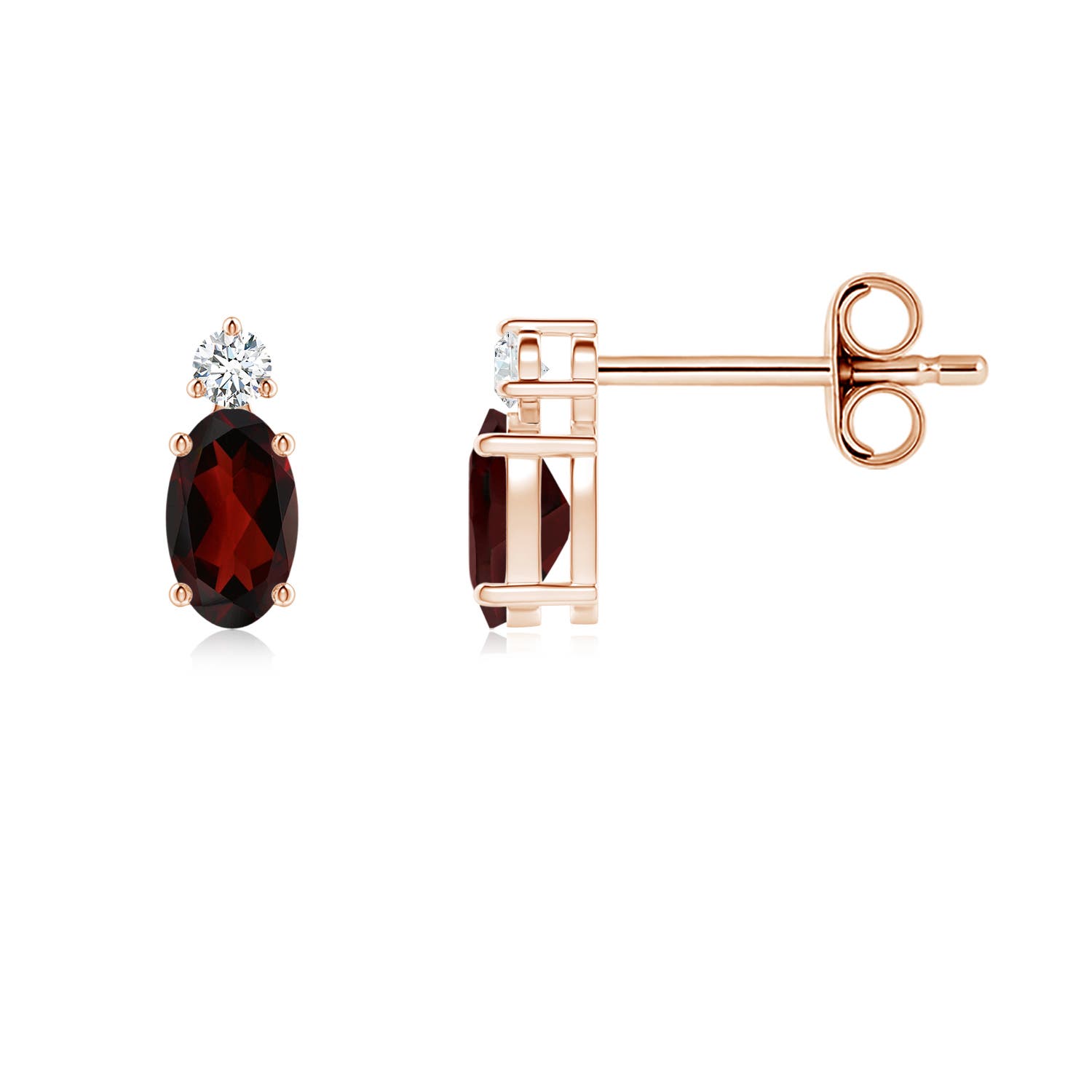 AA - Garnet / 0.55 CT / 14 KT Rose Gold