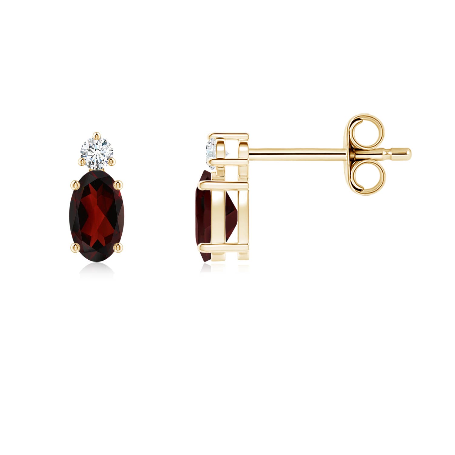 AA - Garnet / 0.55 CT / 14 KT Yellow Gold