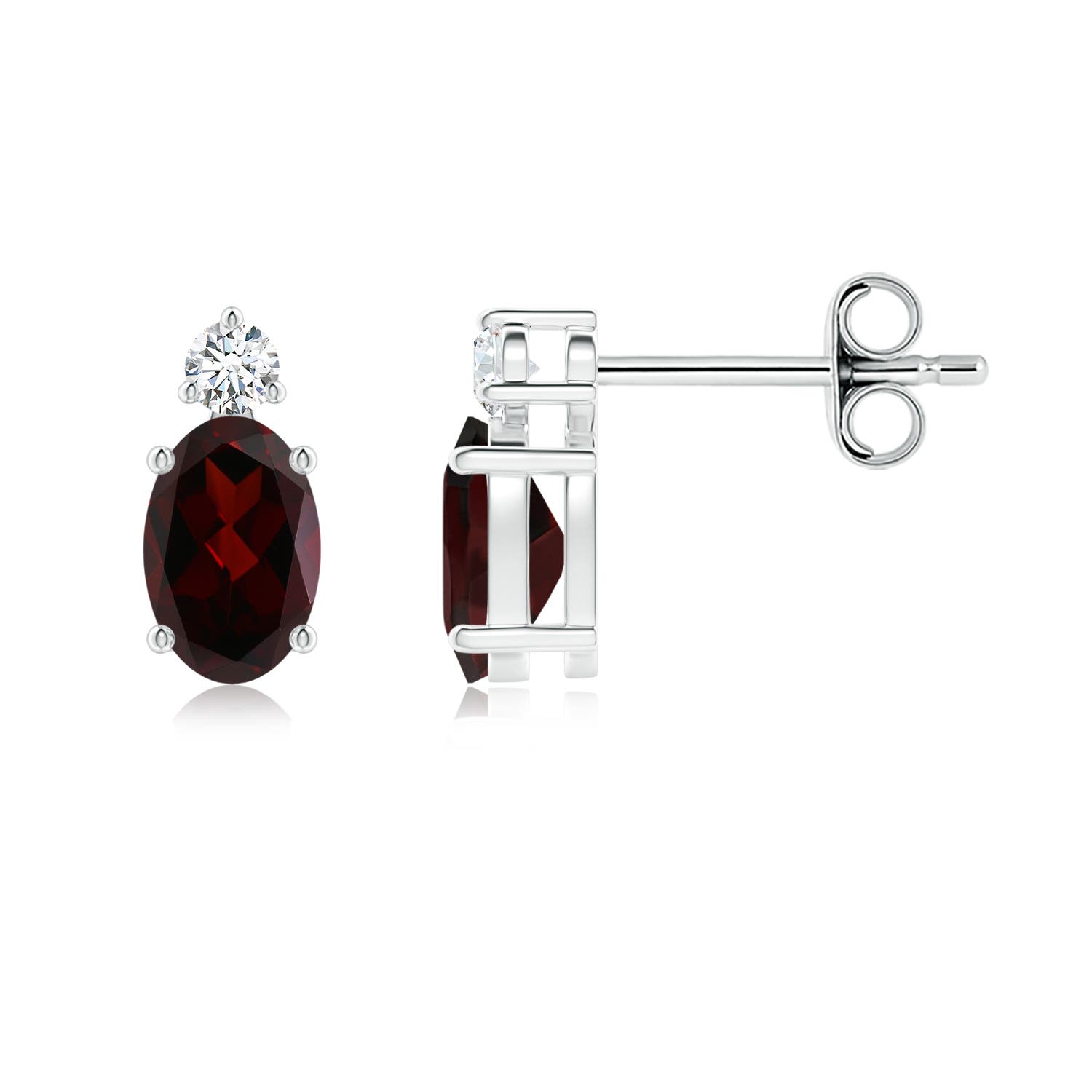 A - Garnet / 1.18 CT / 14 KT White Gold