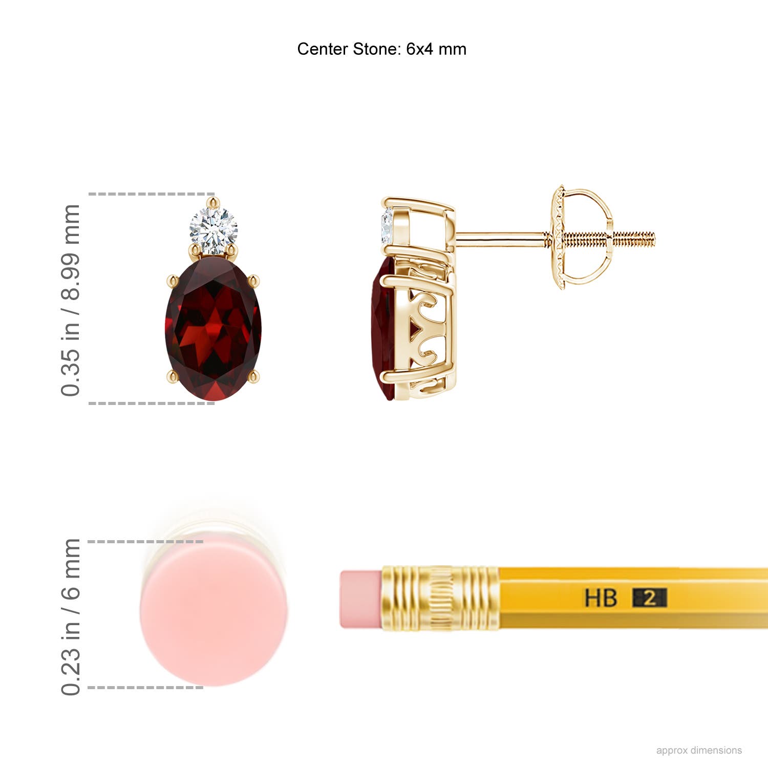 AAA - Garnet / 1.18 CT / 14 KT Yellow Gold