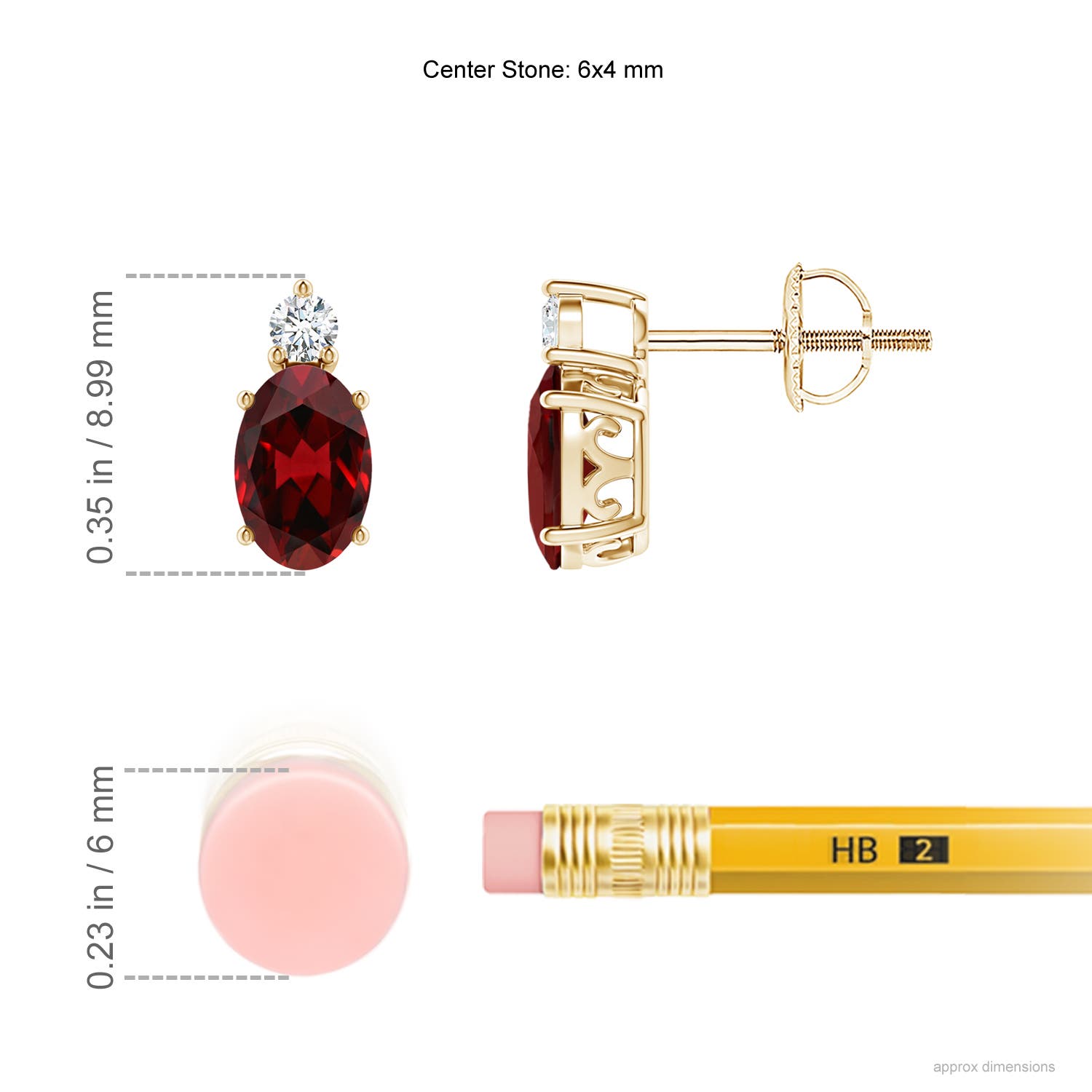 AAAA - Garnet / 1.18 CT / 14 KT Yellow Gold