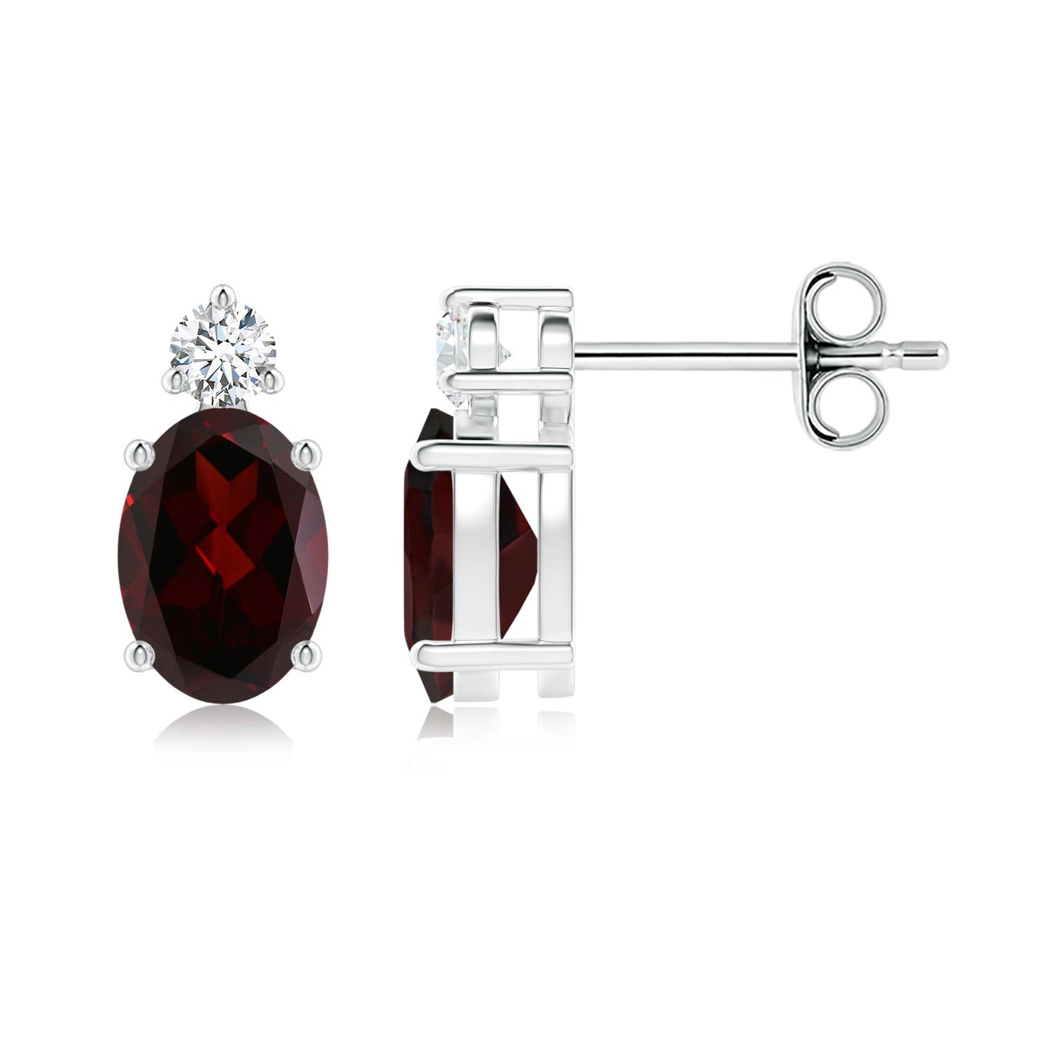 A - Garnet / 1.94 CT / 14 KT White Gold