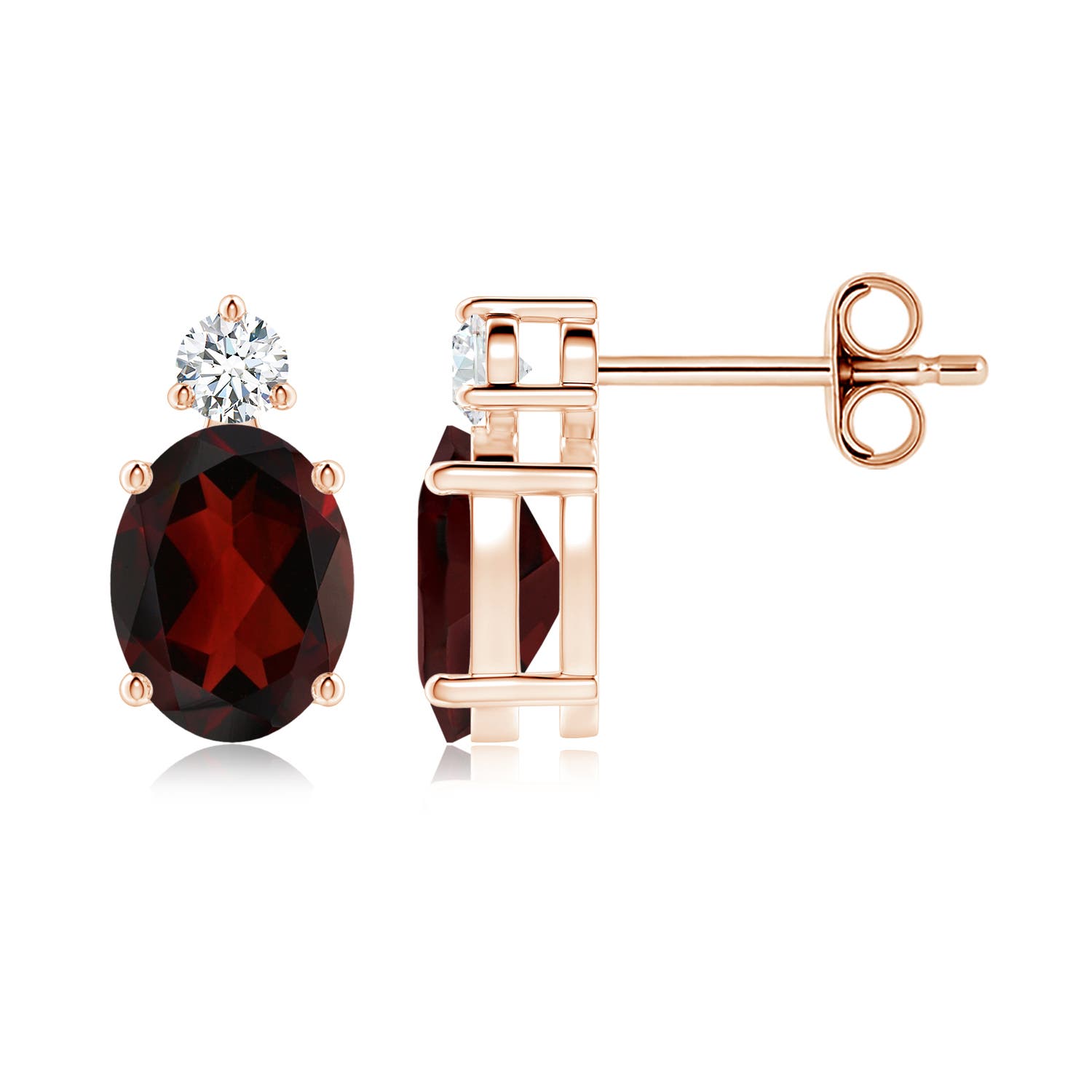 AA - Garnet / 3.07 CT / 14 KT Rose Gold