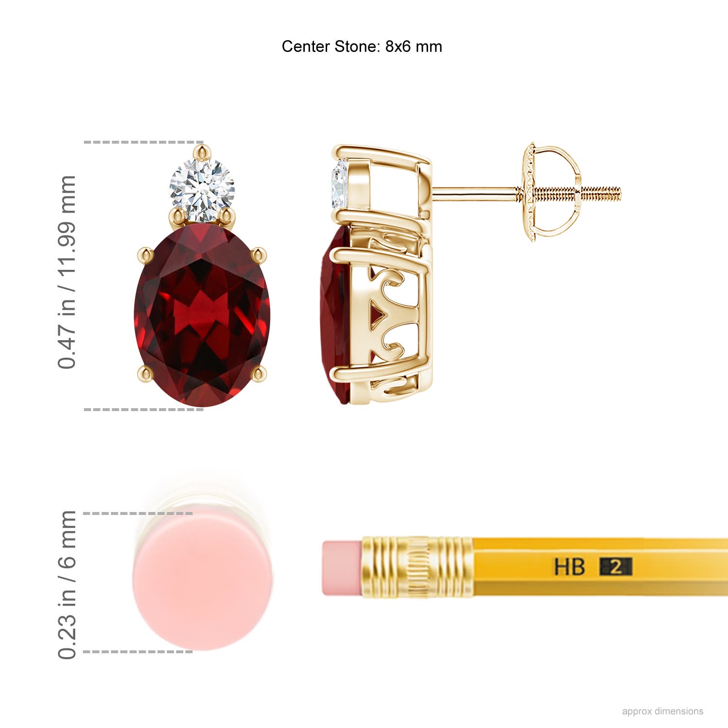 AAAA - Garnet / 3.07 CT / 14 KT Yellow Gold