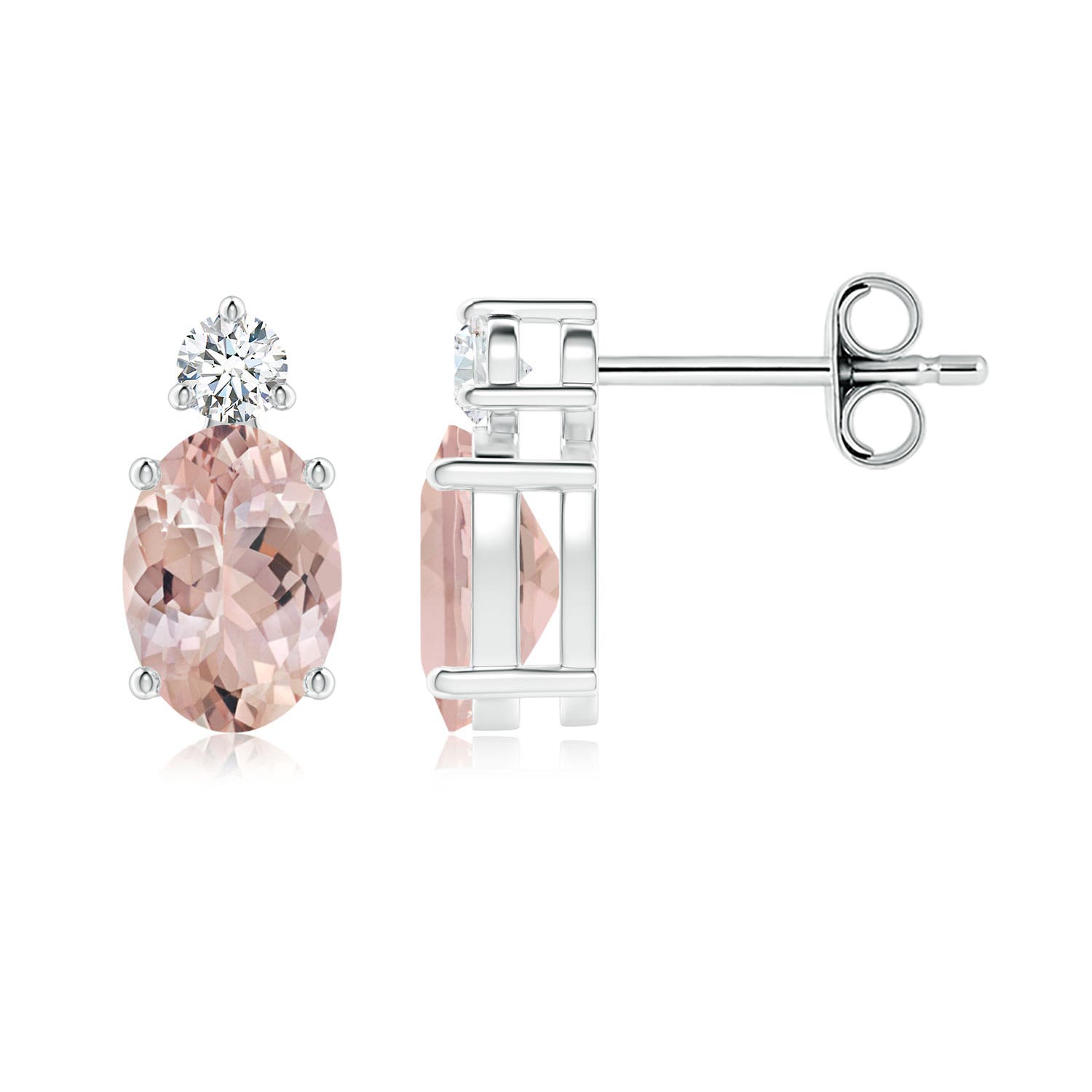 AA - Morganite / 1.54 CT / 14 KT White Gold