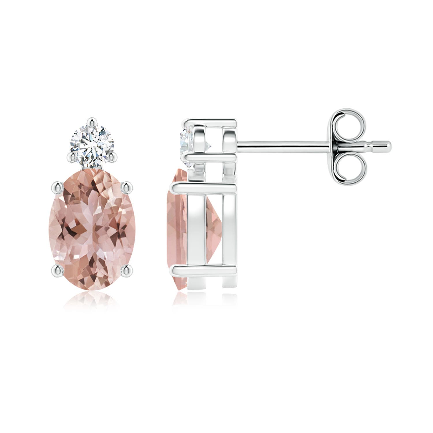 AAA - Morganite / 1.54 CT / 14 KT White Gold