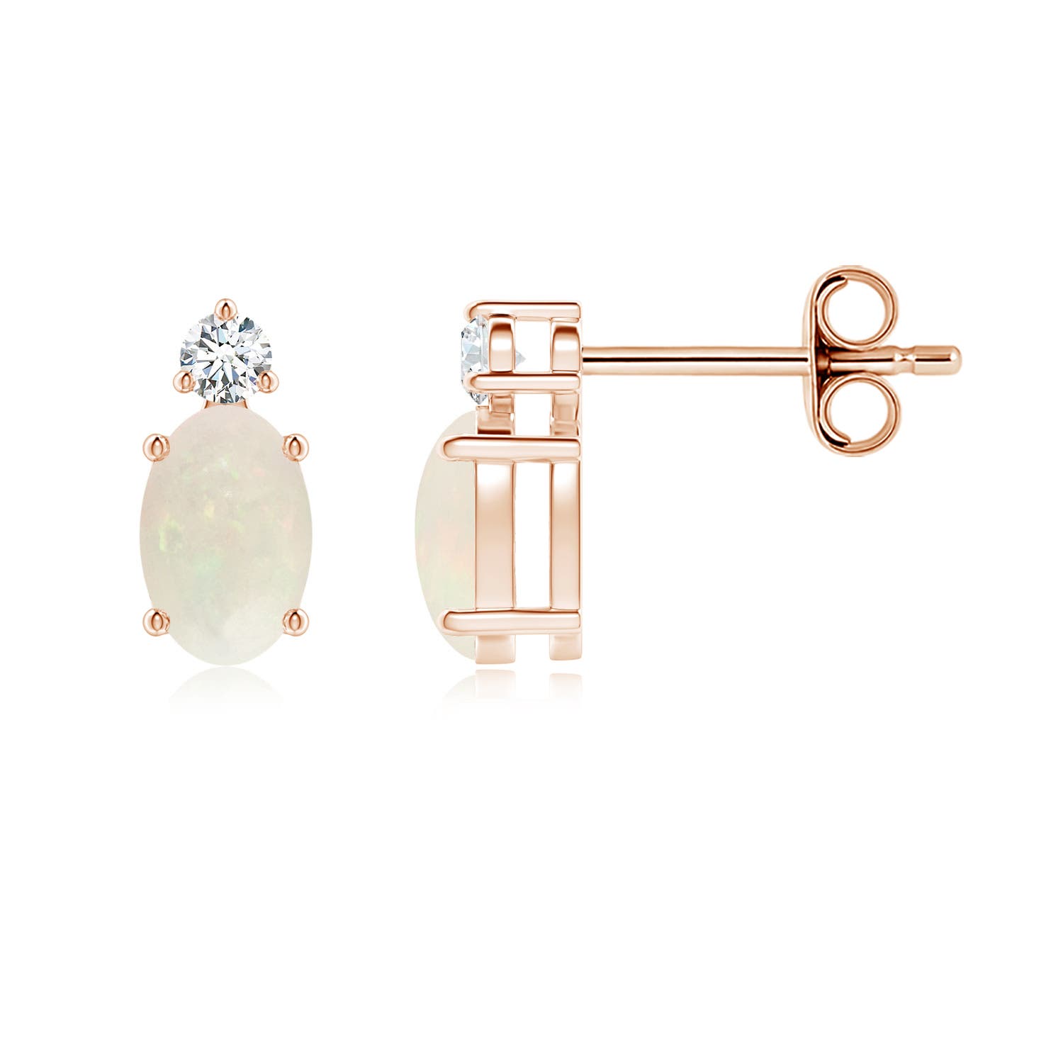 A - Opal / 0.64 CT / 14 KT Rose Gold