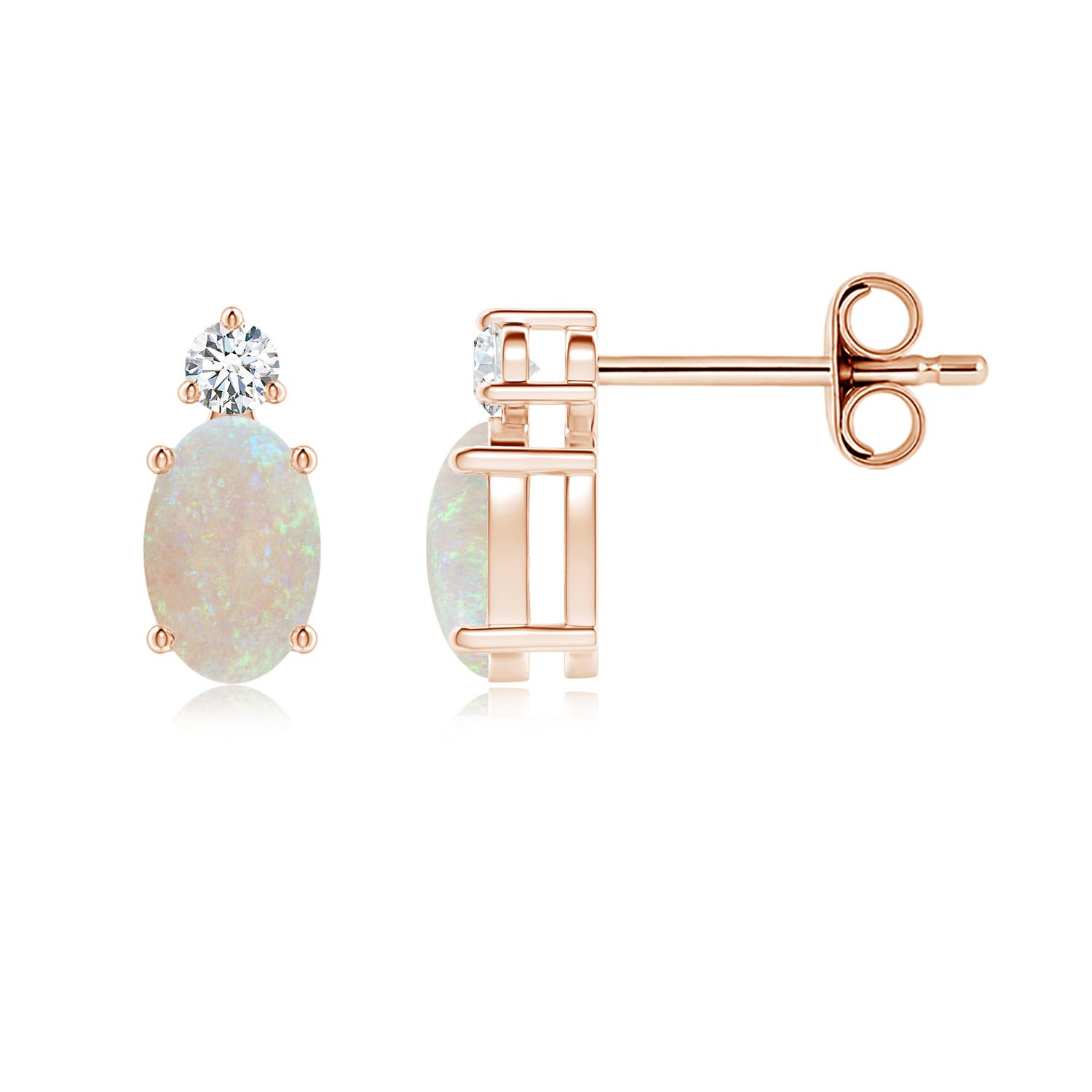 AA - Opal / 0.64 CT / 14 KT Rose Gold