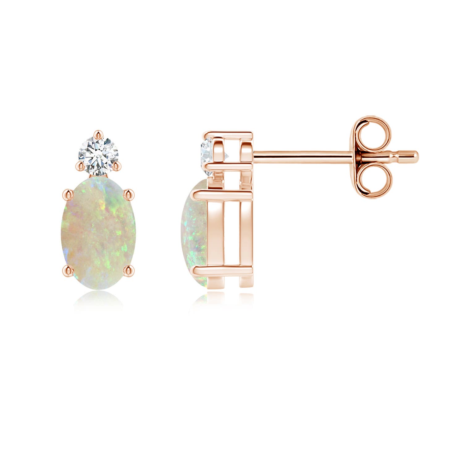 AAA - Opal / 0.64 CT / 14 KT Rose Gold