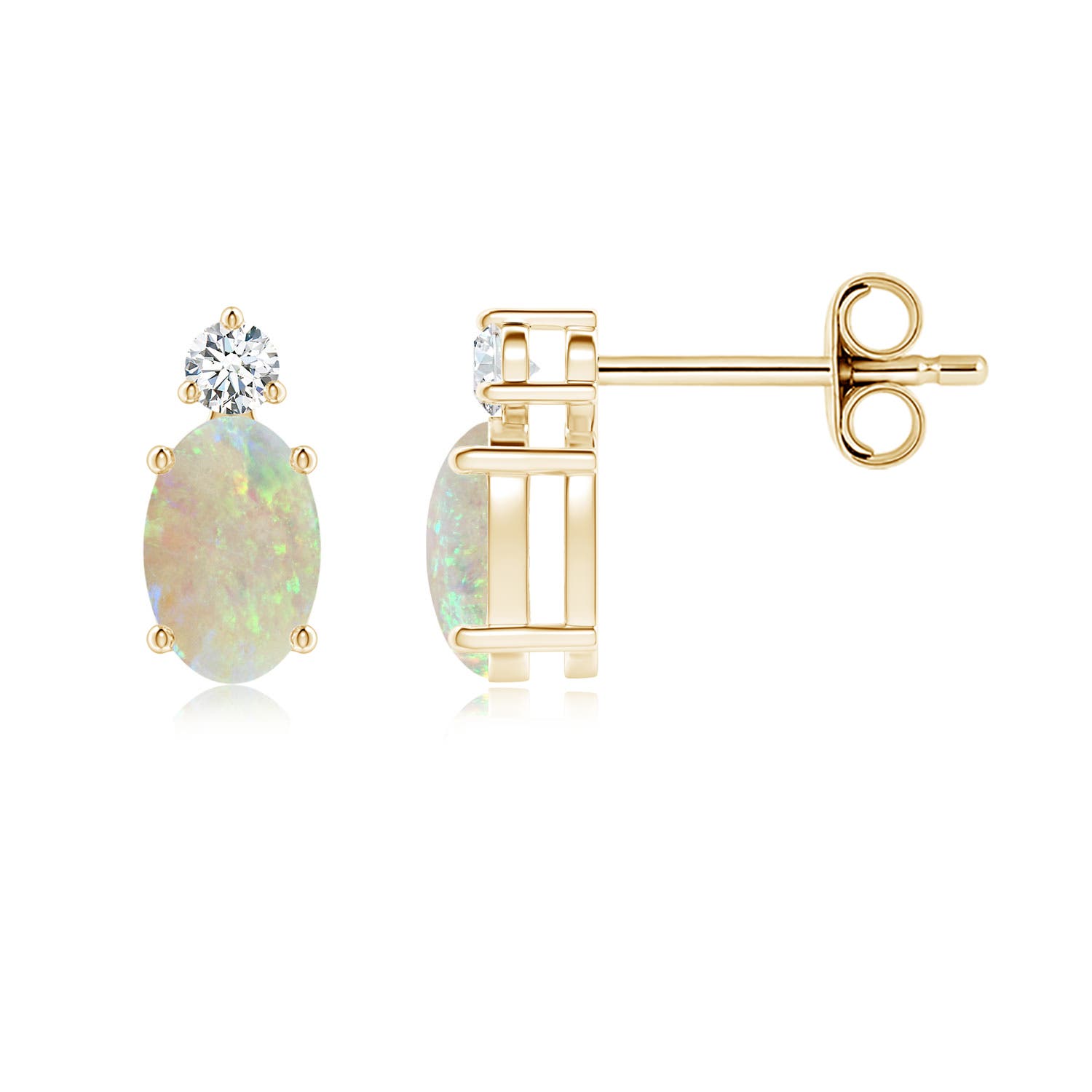 AAA - Opal / 0.64 CT / 14 KT Yellow Gold