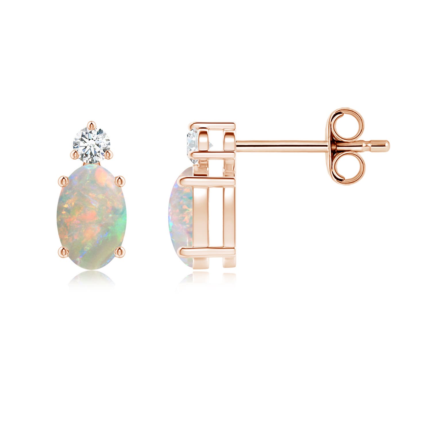 AAAA - Opal / 0.64 CT / 14 KT Rose Gold