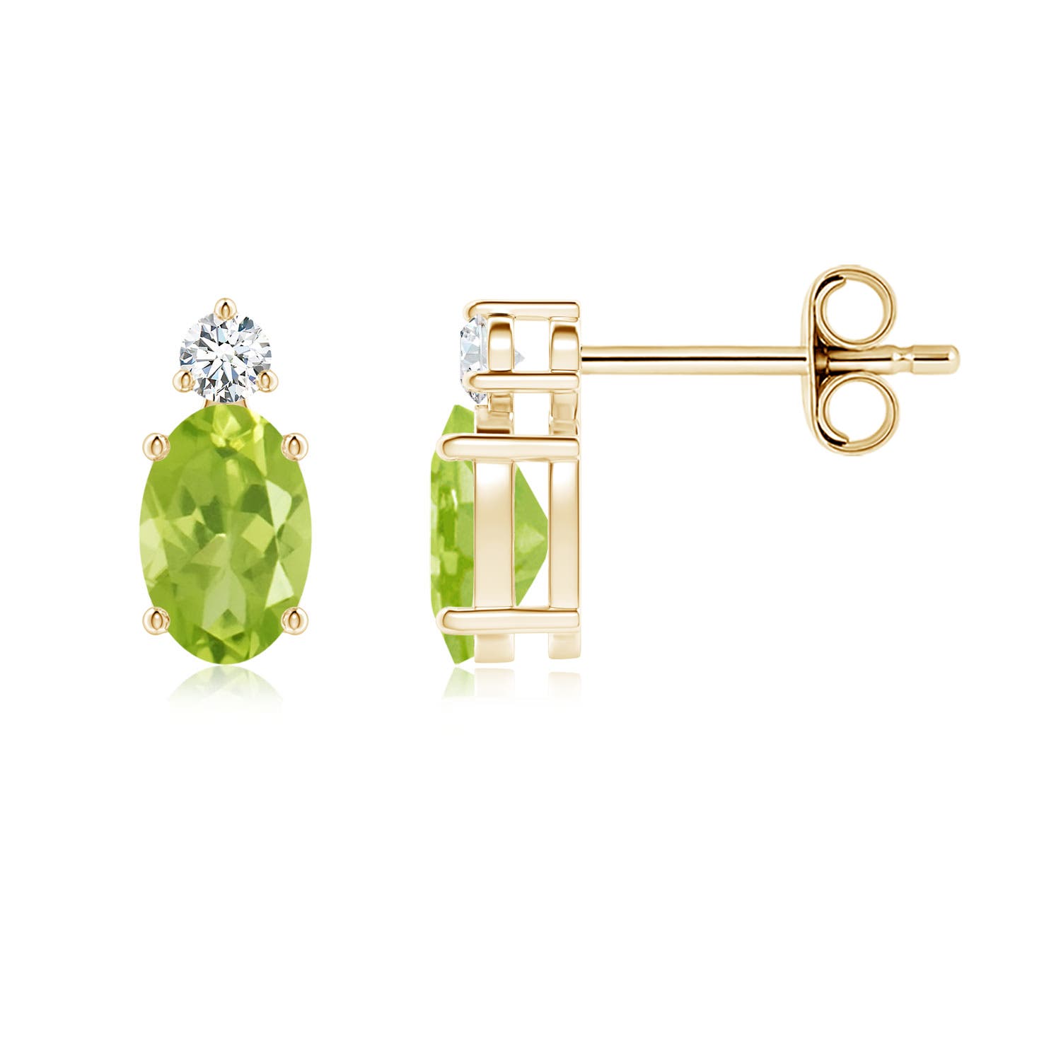 AA - Peridot / 1.04 CT / 14 KT Yellow Gold