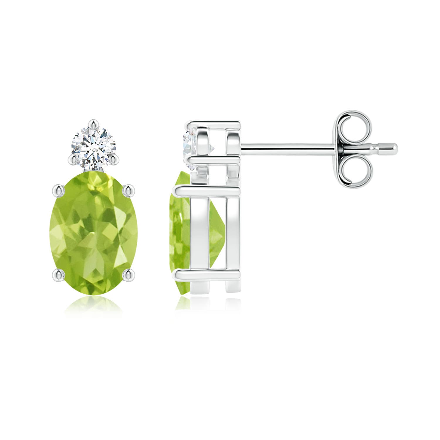 AA - Peridot / 1.84 CT / 14 KT White Gold