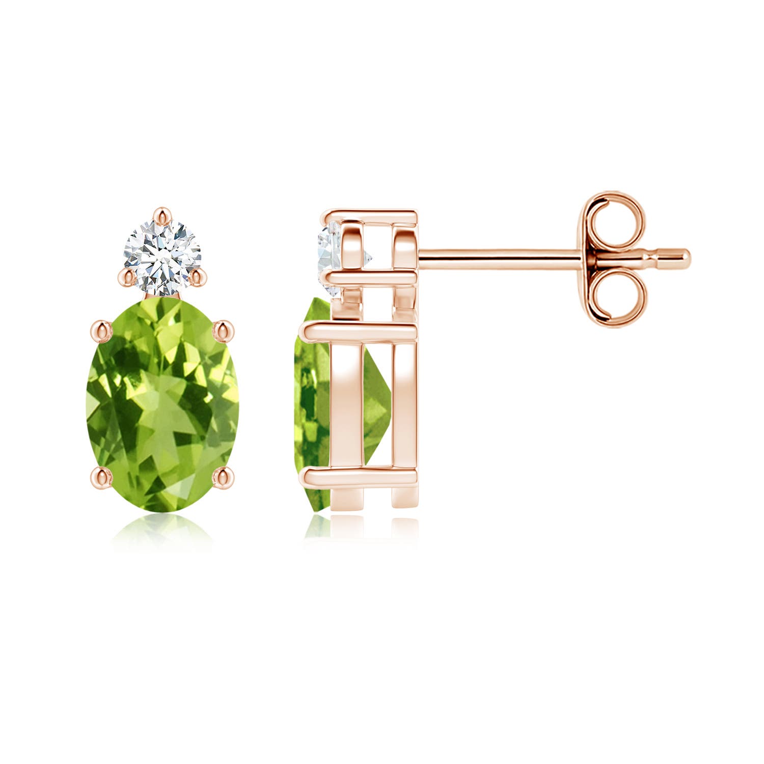 AAA - Peridot / 1.84 CT / 14 KT Rose Gold