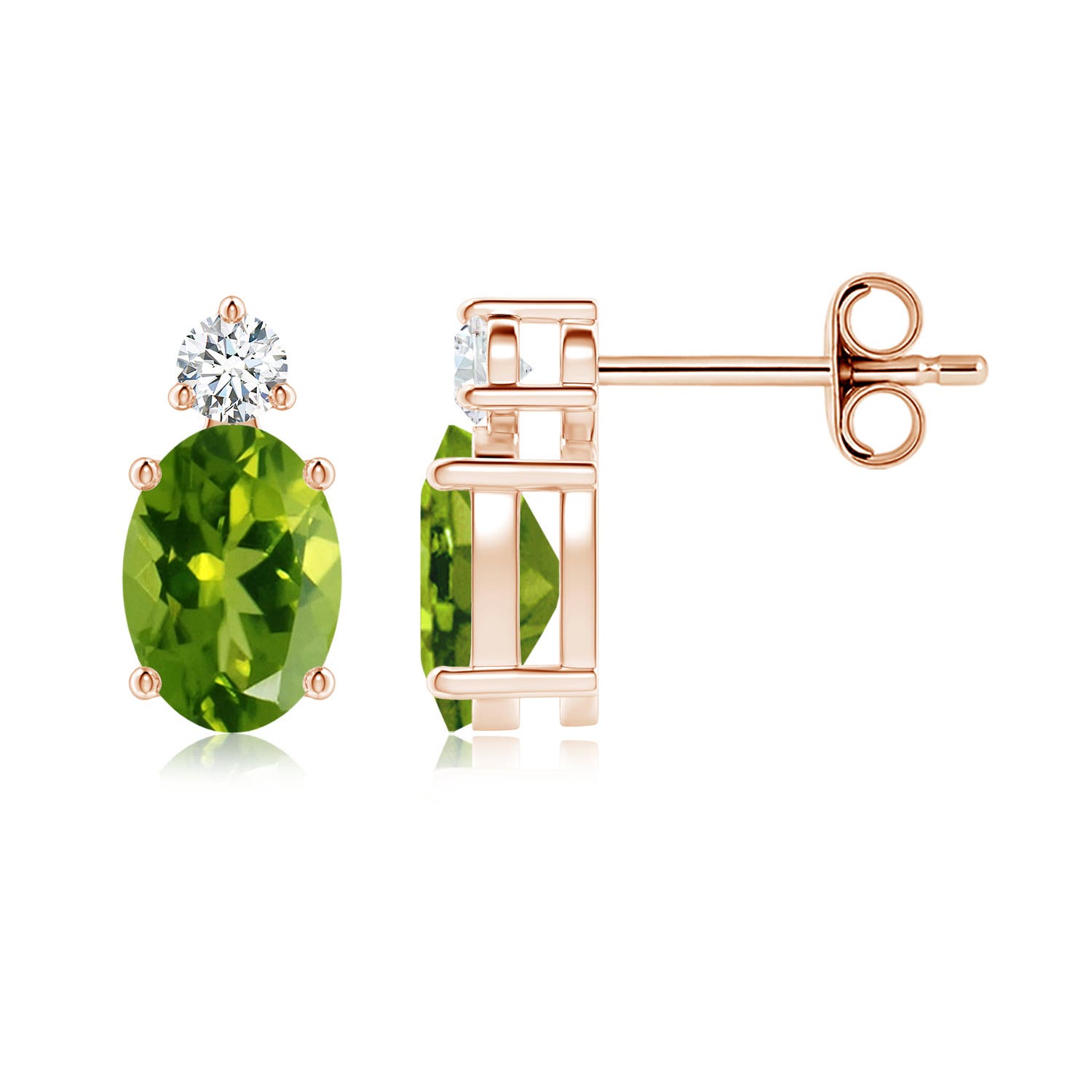 AAAA - Peridot / 1.84 CT / 14 KT Rose Gold