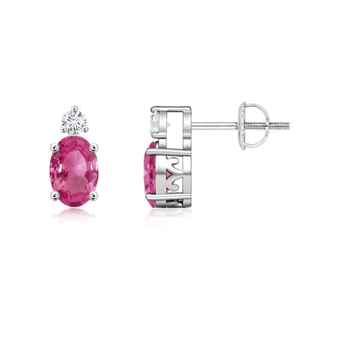 AAAA - Pink Sapphire / 1.18 CT / 14 KT White Gold