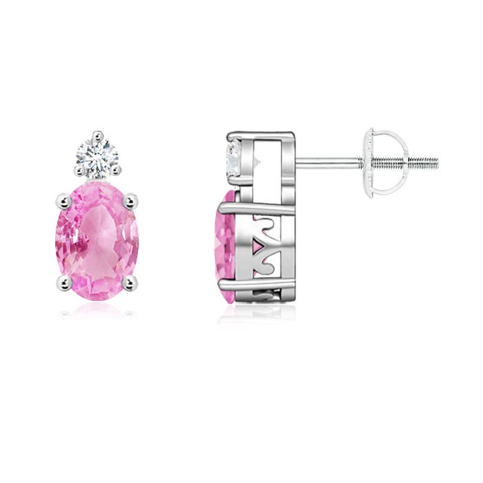 A - Pink Sapphire / 1.84 CT / 14 KT White Gold