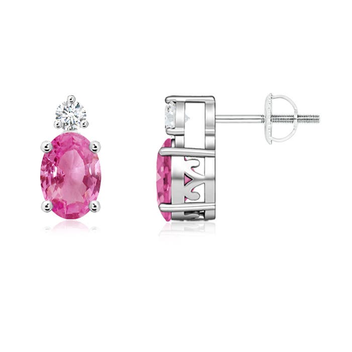 AAA - Pink Sapphire / 1.84 CT / 14 KT White Gold