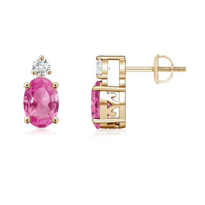 AAA - Pink Sapphire / 1.84 CT / 14 KT Yellow Gold