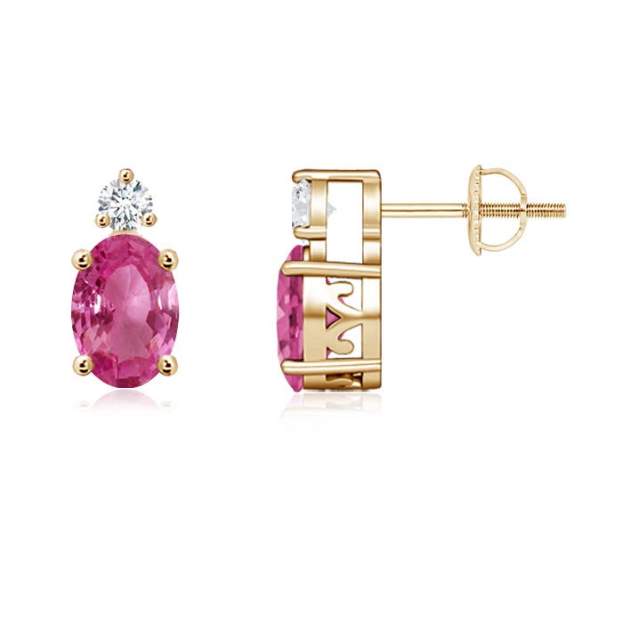 AAAA - Pink Sapphire / 1.84 CT / 14 KT Yellow Gold