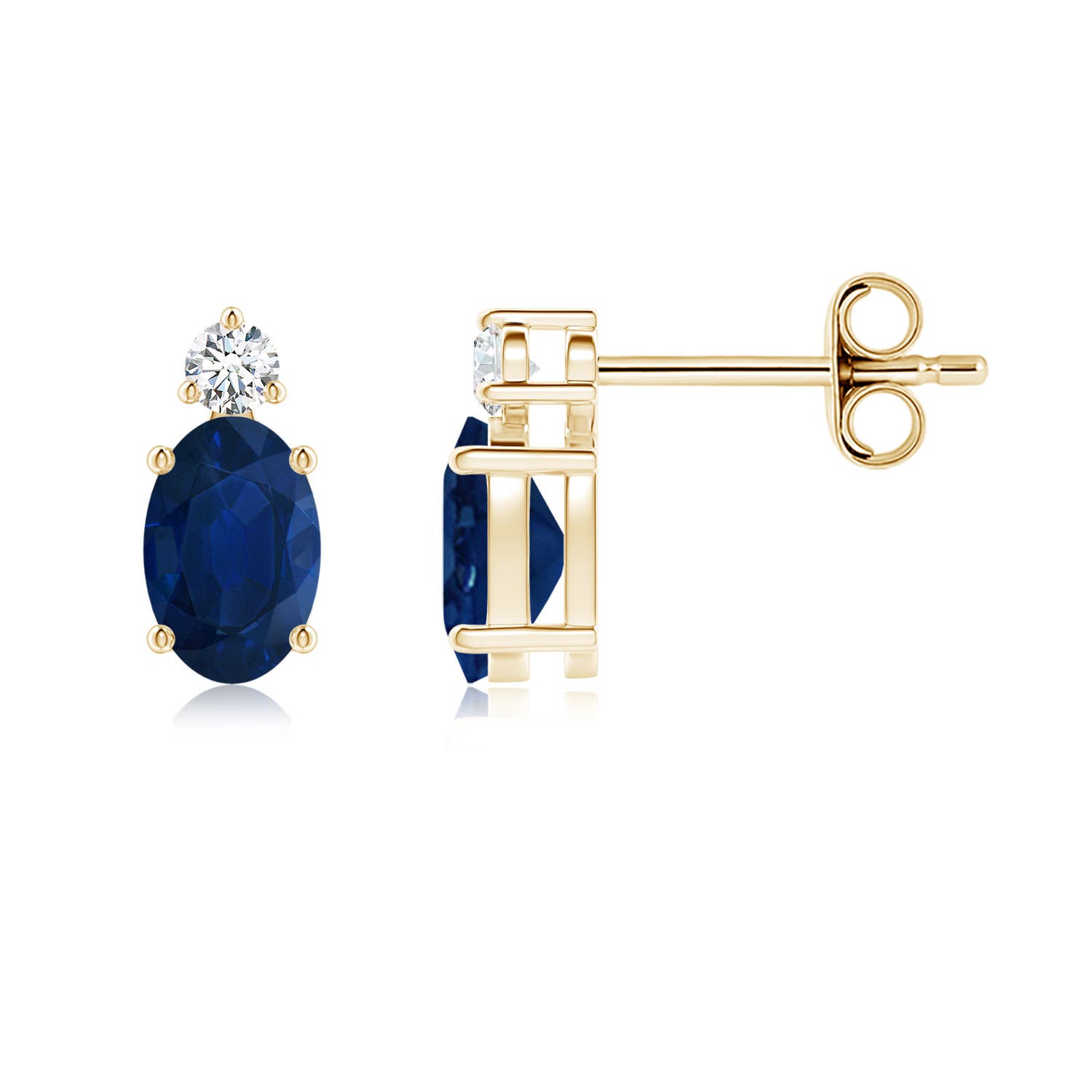 AA - Blue Sapphire / 1.28 CT / 14 KT Yellow Gold