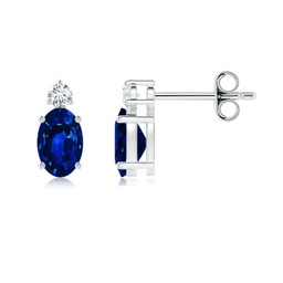 Drop Blue Sapphire Drop Earrings