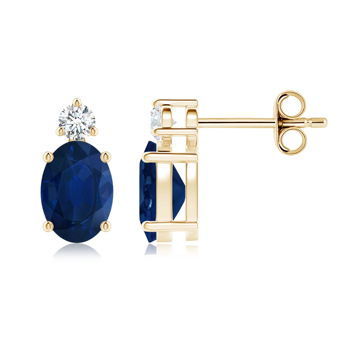 AA - Blue Sapphire / 1.84 CT / 14 KT Yellow Gold