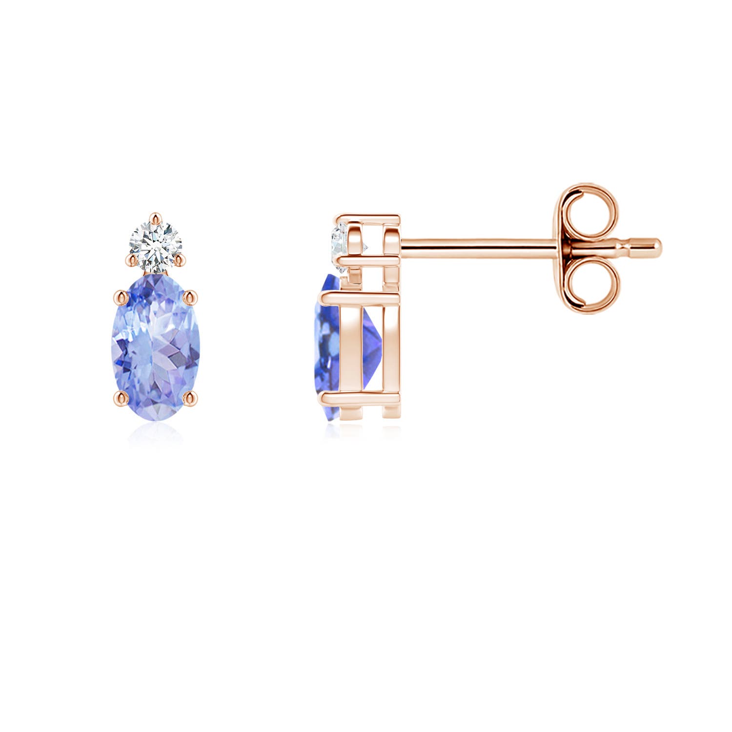 AA - Tanzanite / 0.45 CT / 14 KT Rose Gold