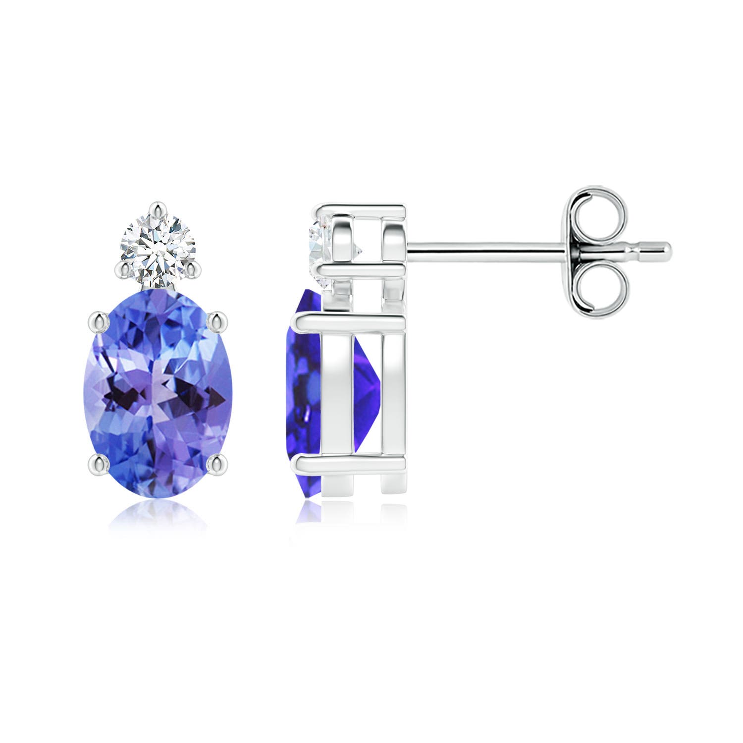 AA - Tanzanite / 1.74 CT / 14 KT White Gold