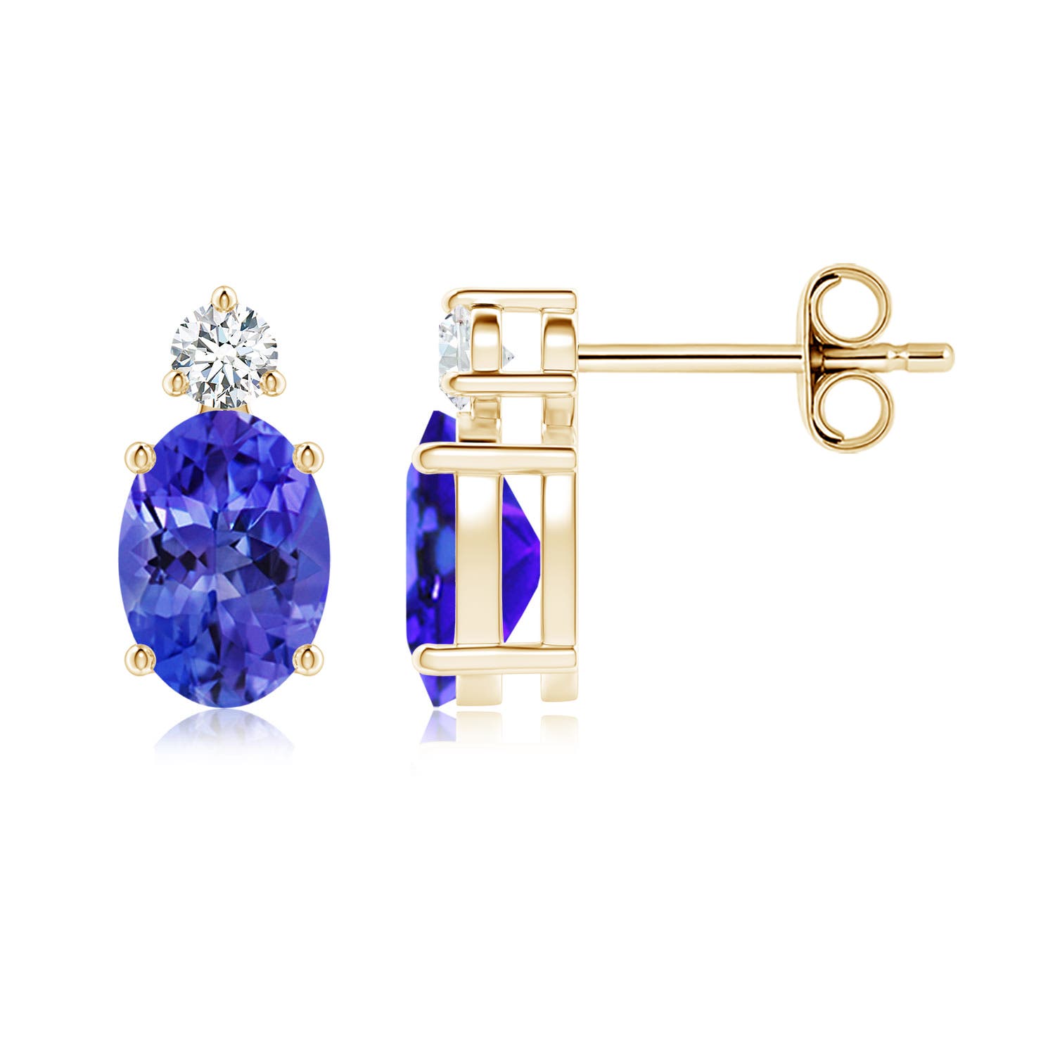 AAA - Tanzanite / 1.74 CT / 14 KT Yellow Gold