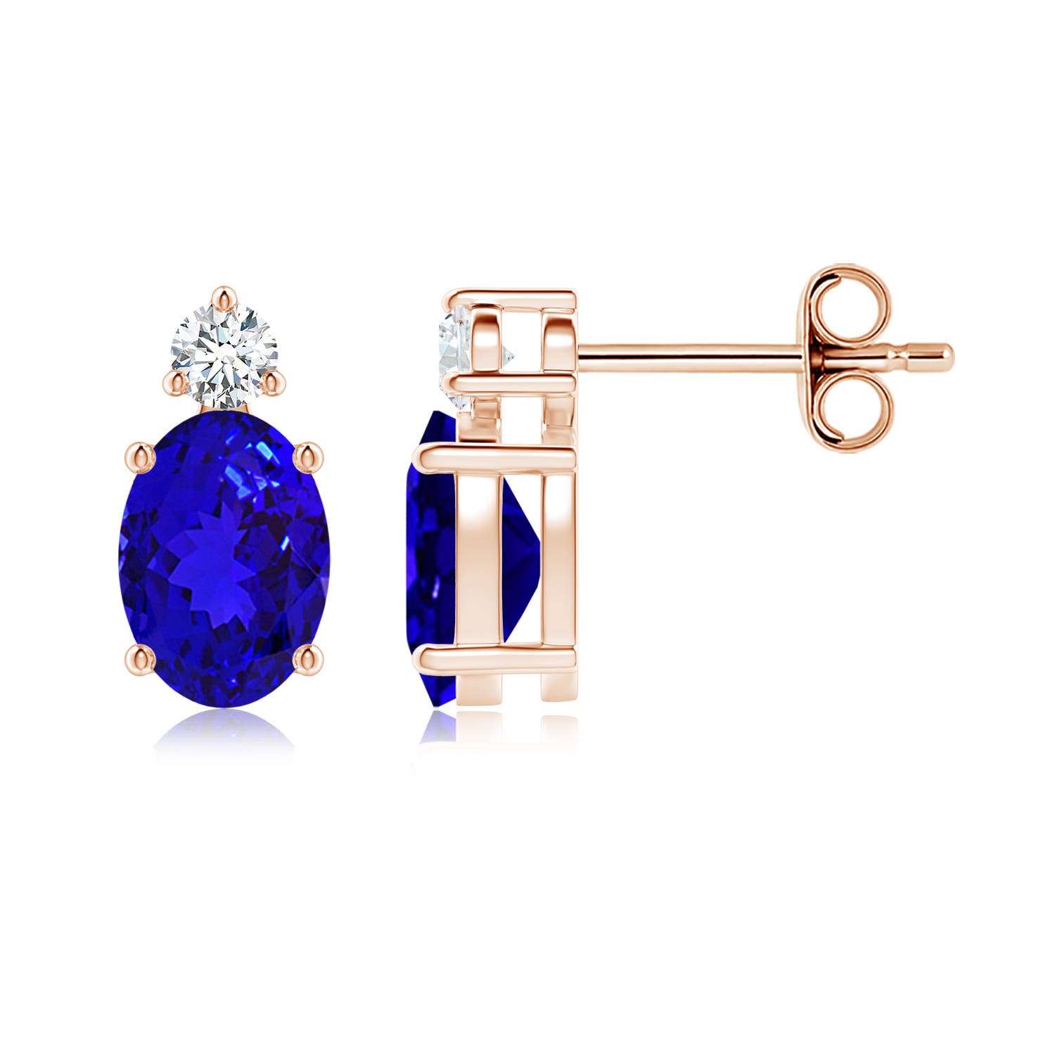 AAAA - Tanzanite / 1.74 CT / 14 KT Rose Gold