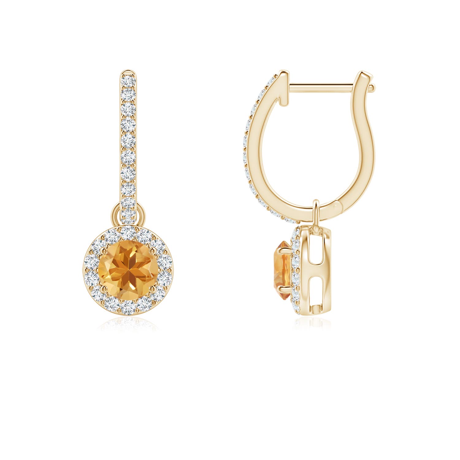 A - Citrine / 0.71 CT / 14 KT Yellow Gold