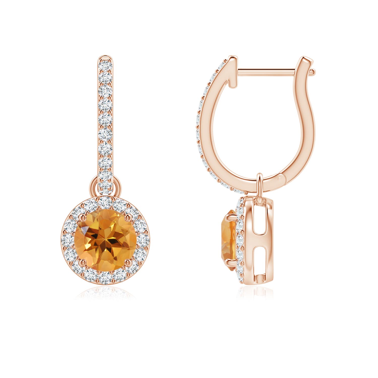 AA - Citrine / 1.22 CT / 14 KT Rose Gold