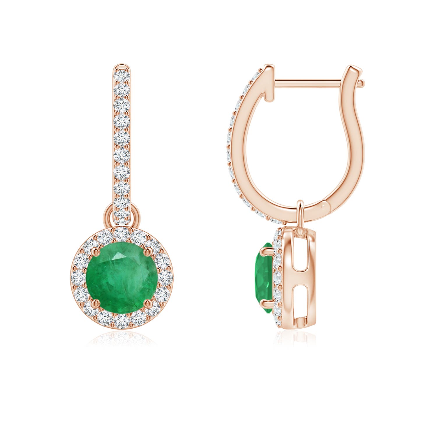 A - Emerald / 1.22 CT / 14 KT Rose Gold