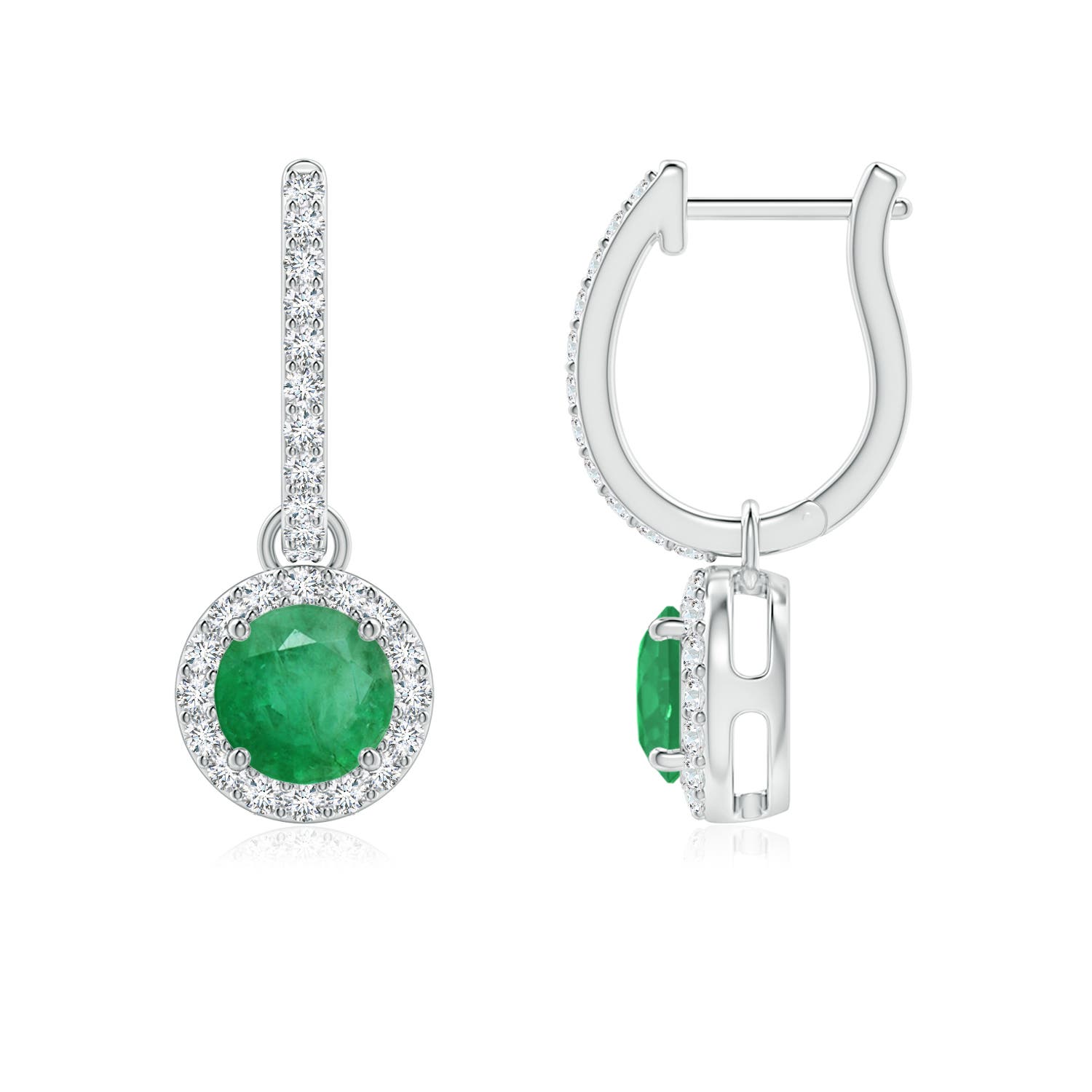 A - Emerald / 1.22 CT / 14 KT White Gold