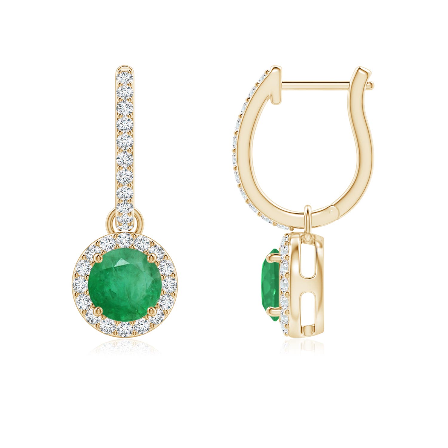 A - Emerald / 1.22 CT / 14 KT Yellow Gold