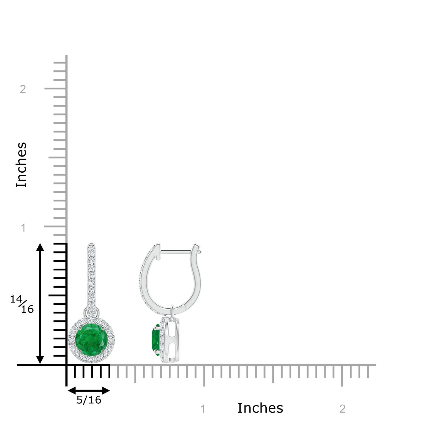 AA - Emerald / 1.22 CT / 14 KT White Gold