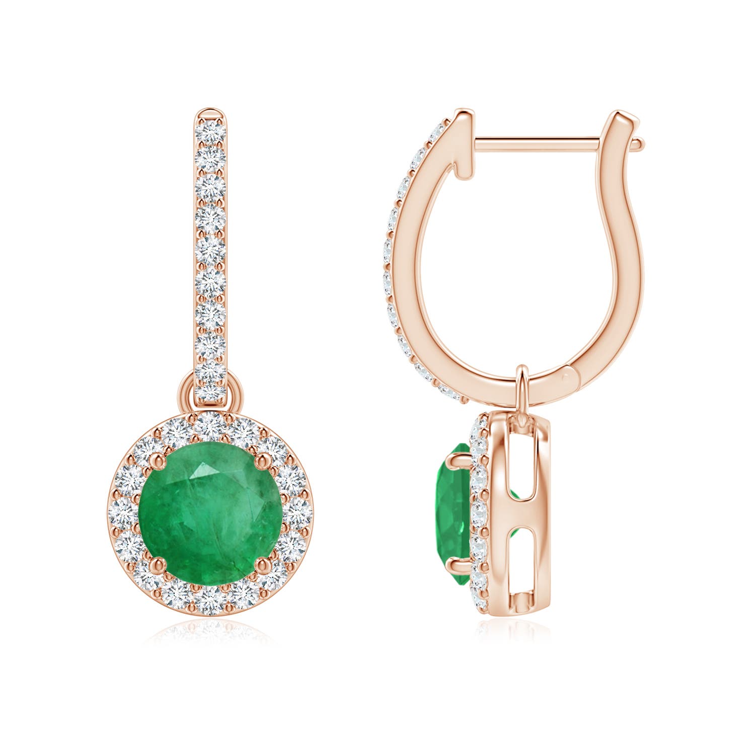 A - Emerald / 1.88 CT / 14 KT Rose Gold