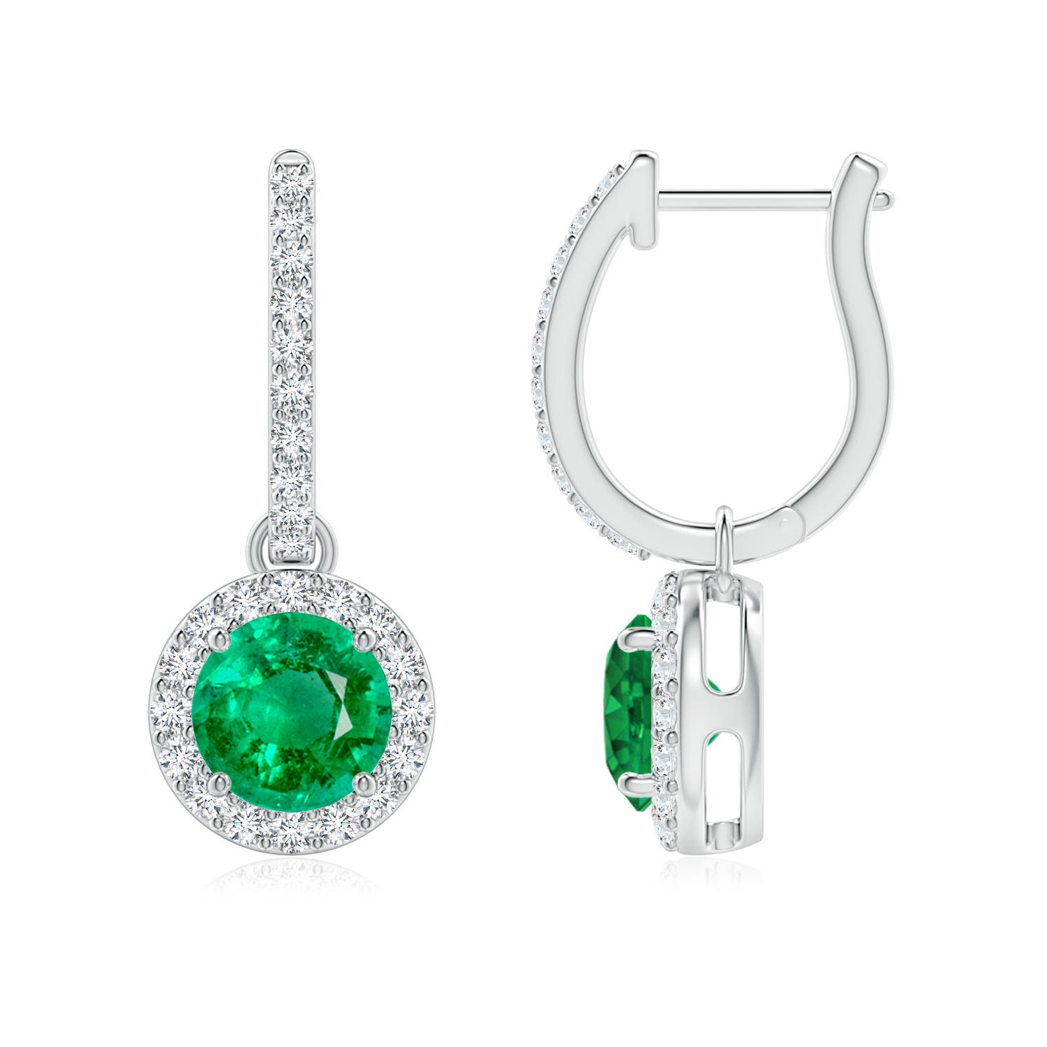 AAA - Emerald / 1.88 CT / 14 KT White Gold