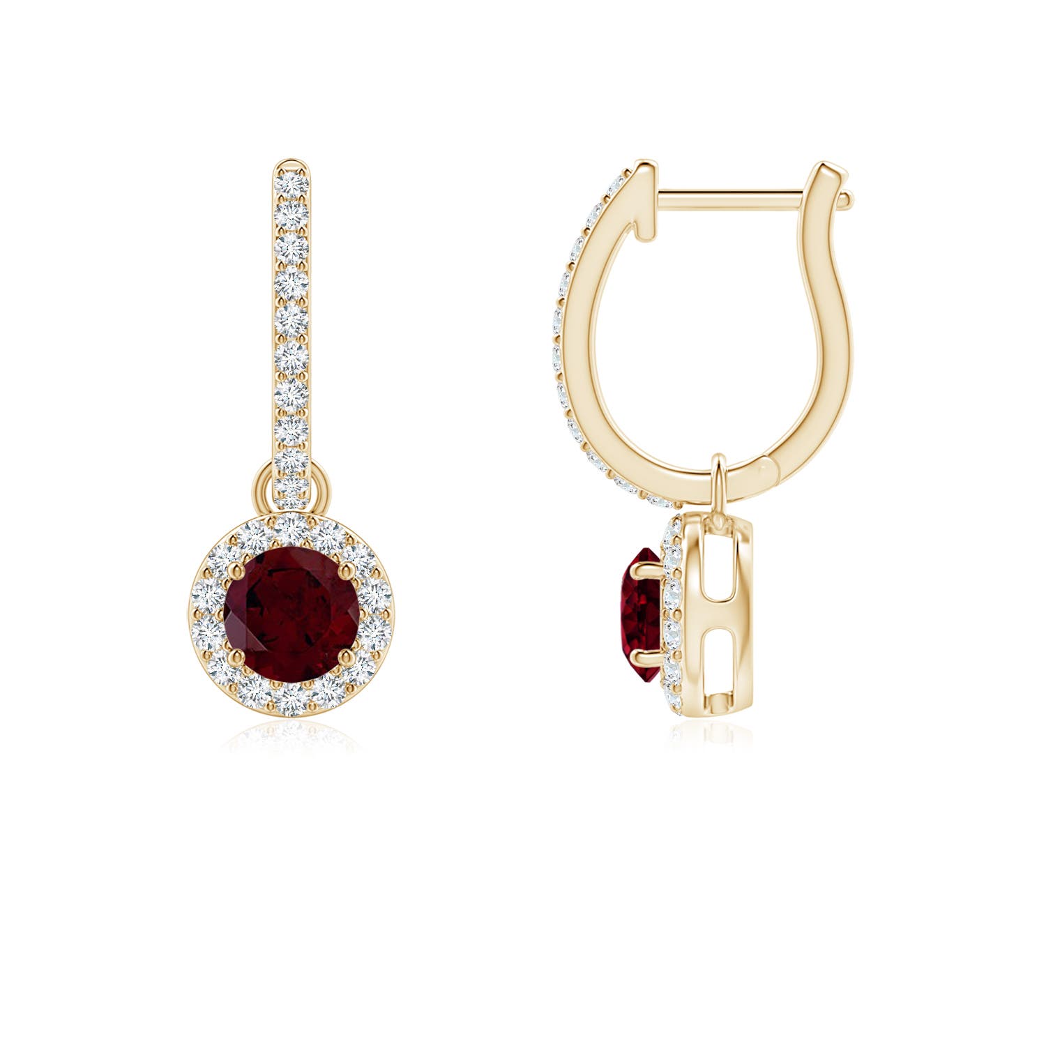 A - Garnet / 0.91 CT / 14 KT Yellow Gold