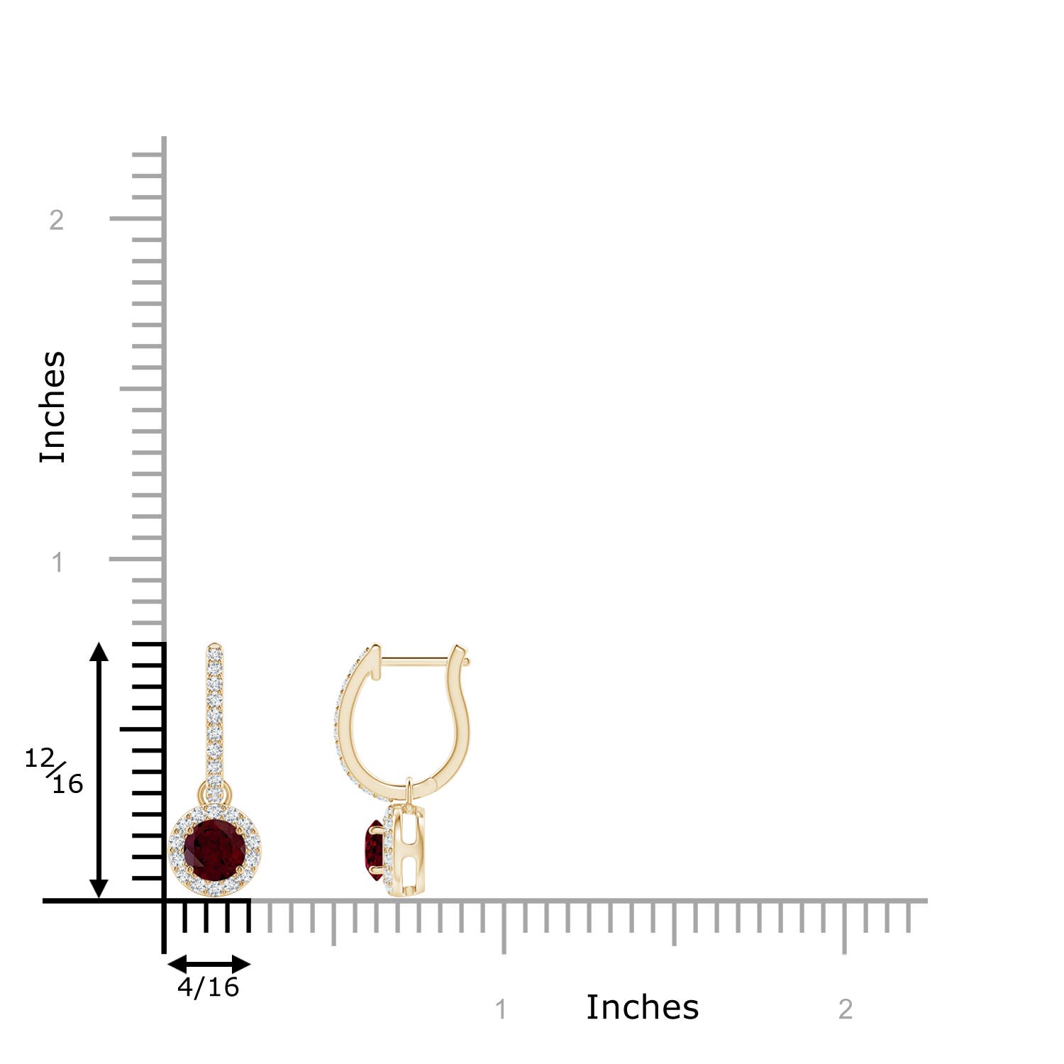 A - Garnet / 0.91 CT / 14 KT Yellow Gold