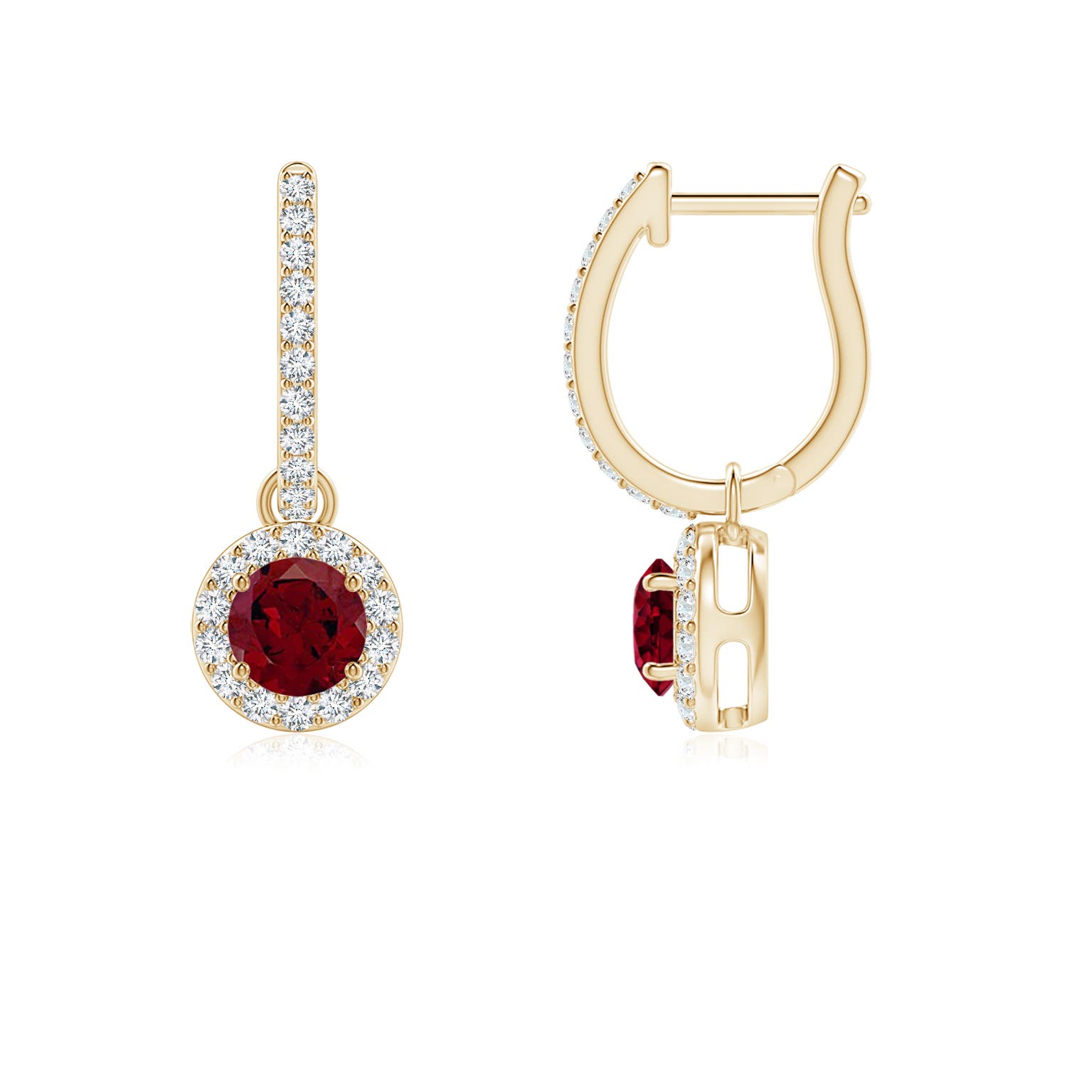 AA - Garnet / 0.91 CT / 14 KT Yellow Gold