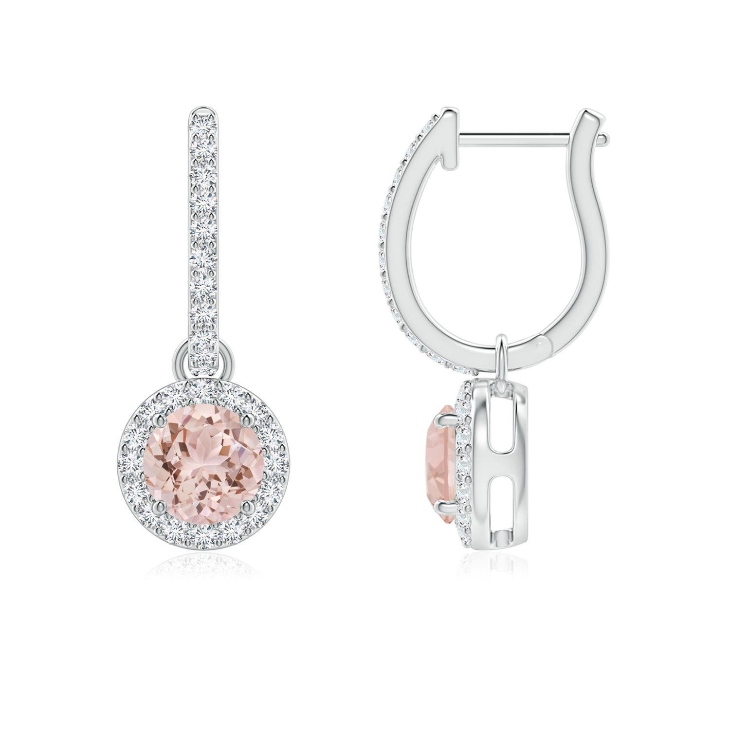 AAA - Morganite / 1.16 CT / 14 KT White Gold