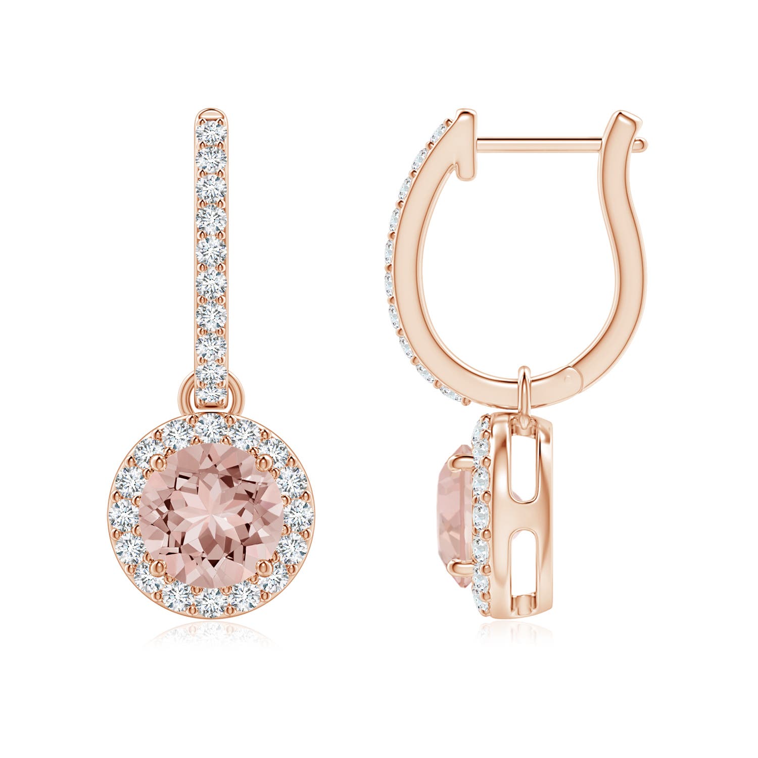 AAAA - Morganite / 1.92 CT / 14 KT Rose Gold