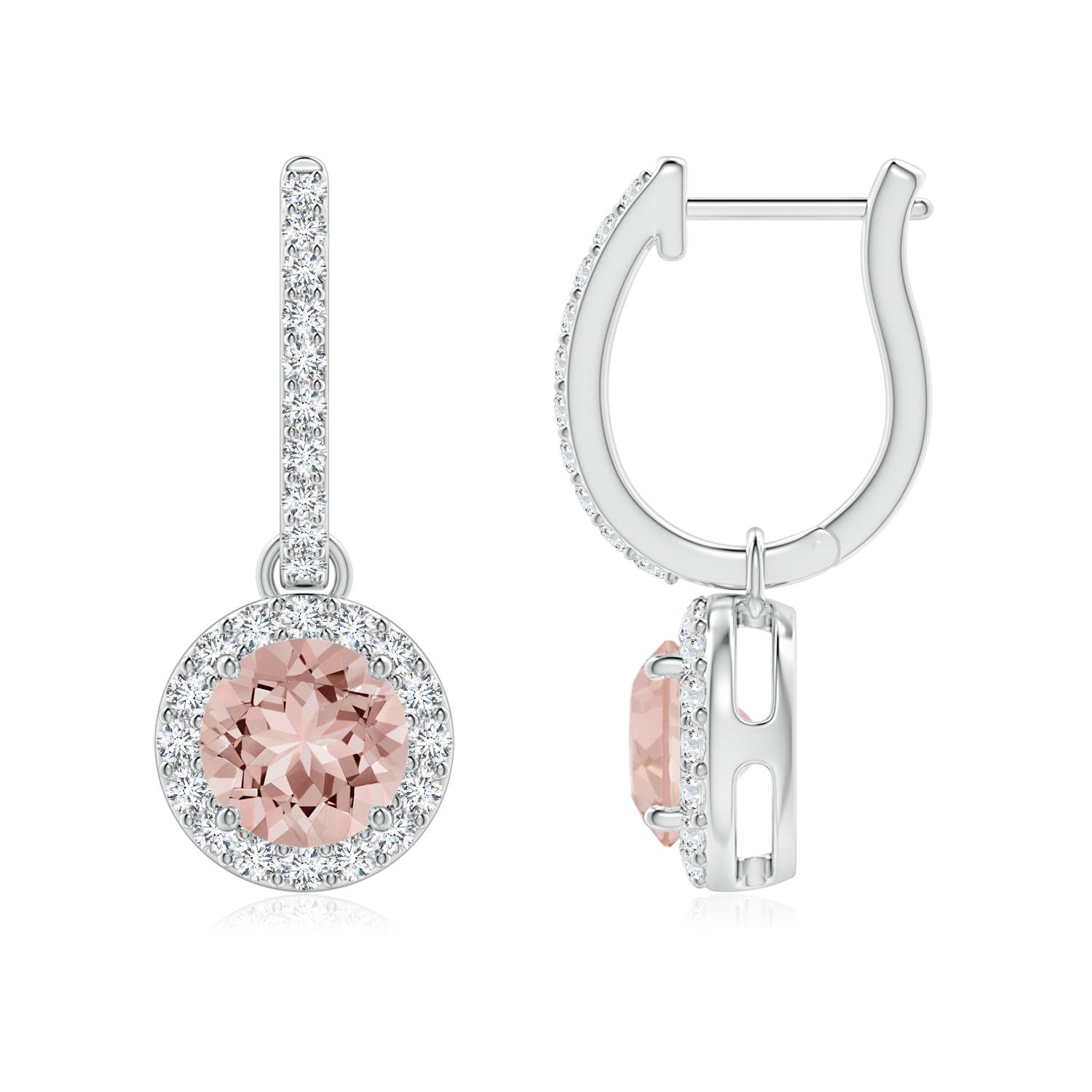 AAAA - Morganite / 1.92 CT / 14 KT White Gold