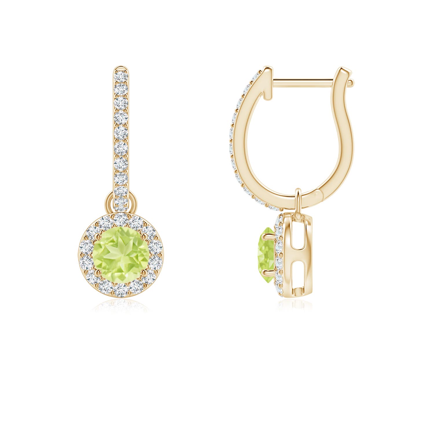 A - Peridot / 0.85 CT / 14 KT Yellow Gold