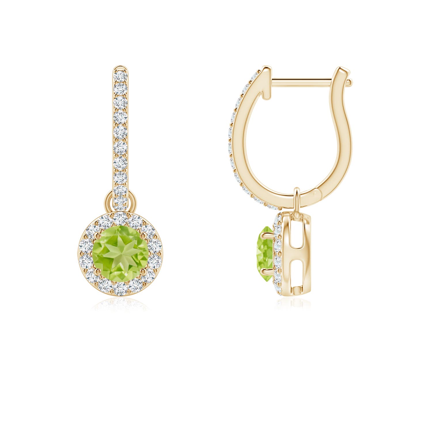 AA - Peridot / 0.85 CT / 14 KT Yellow Gold