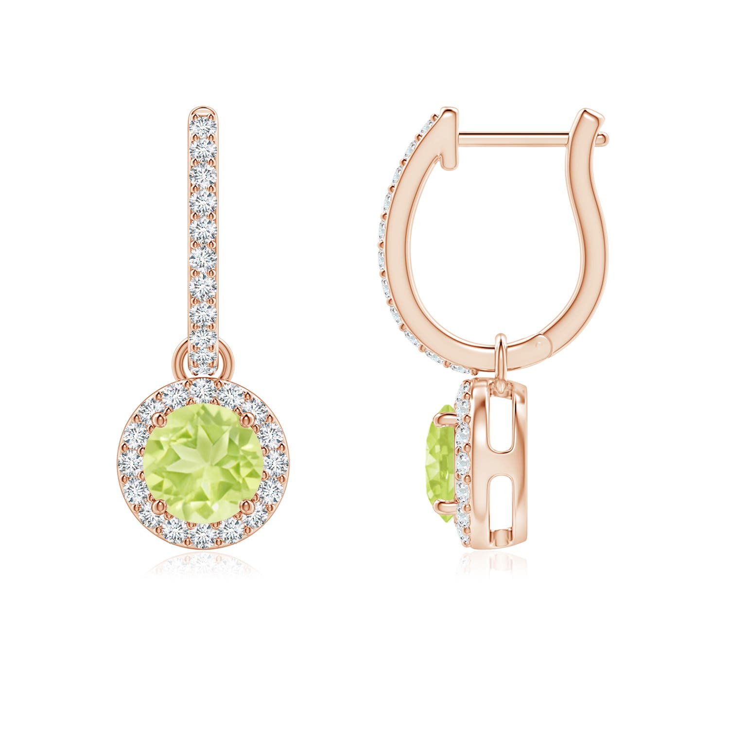 A - Peridot / 1.42 CT / 14 KT Rose Gold